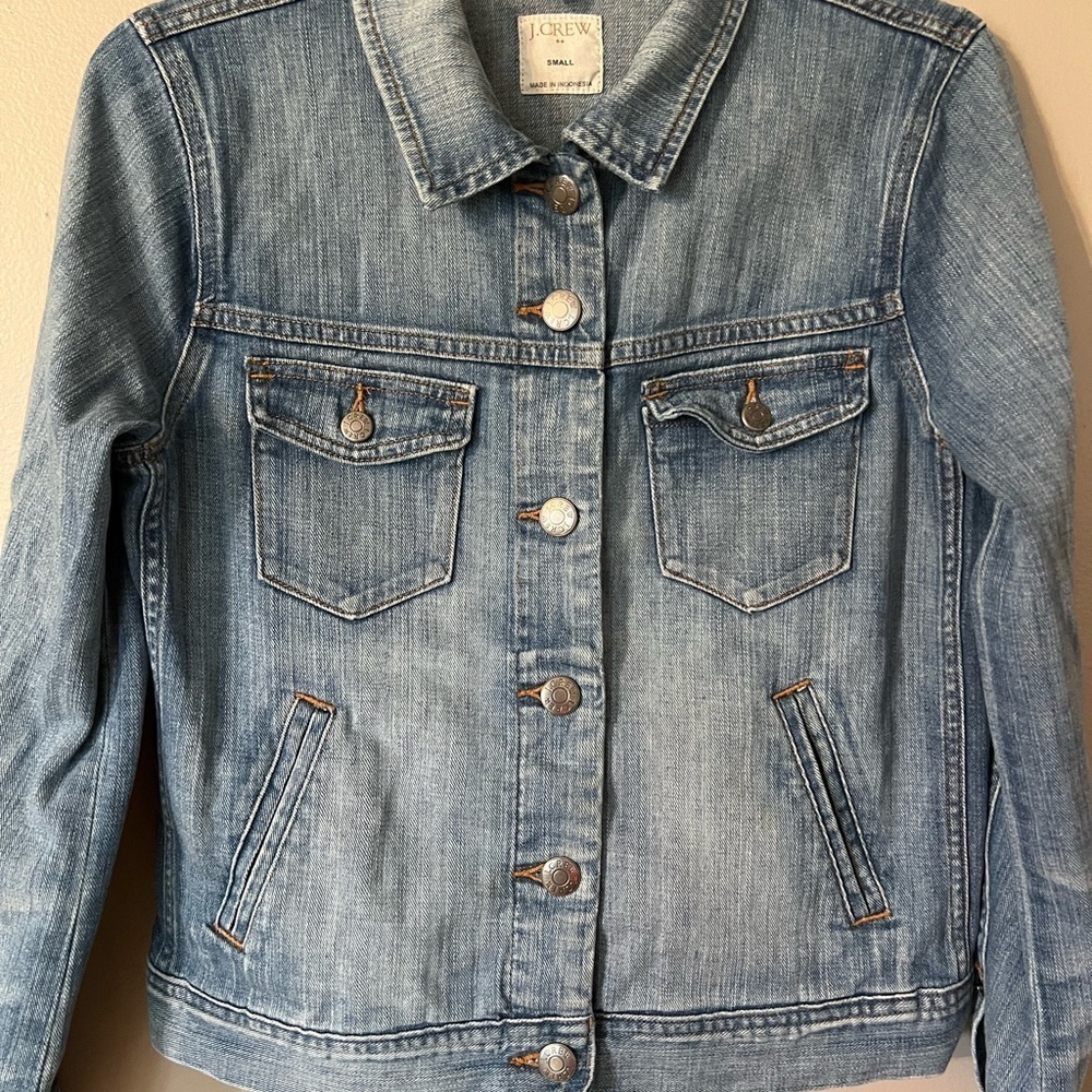 J. Crew Blue Jean Jacket Classic Denim Style